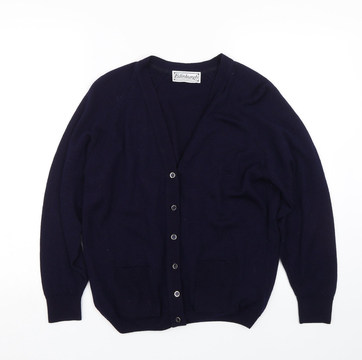 Edinburgh Womens Blue   Cardigan Jumper Size S