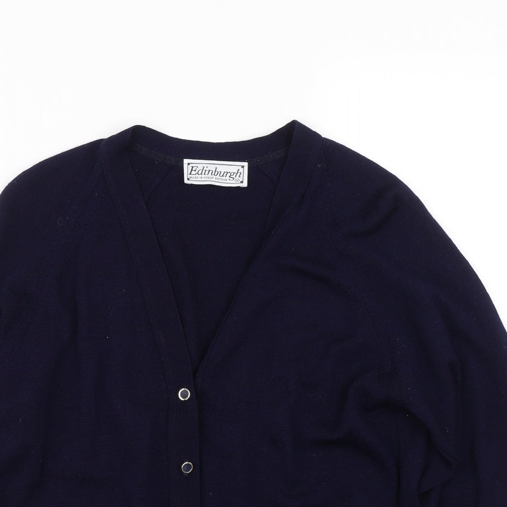 Edinburgh Womens Blue   Cardigan Jumper Size S