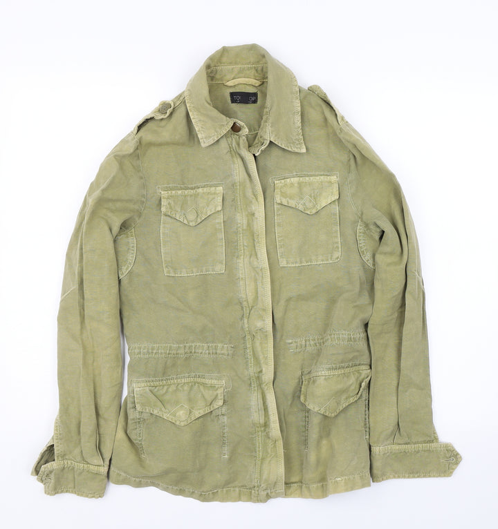 Topshop Womens Green   Jacket  Size 8