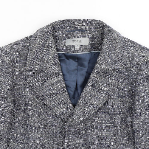 M&S Womens Grey   Jacket Suit Jacket Size 8