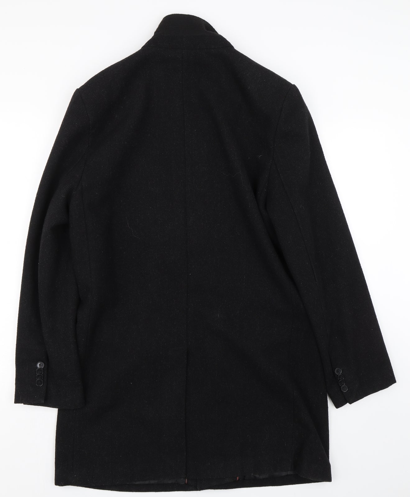 Cedar Wood State Mens Black   Trench Coat Coat Size M