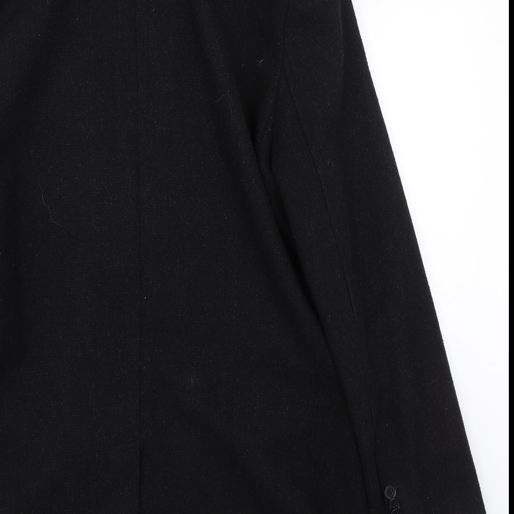 Cedar Wood State Mens Black   Trench Coat Coat Size M