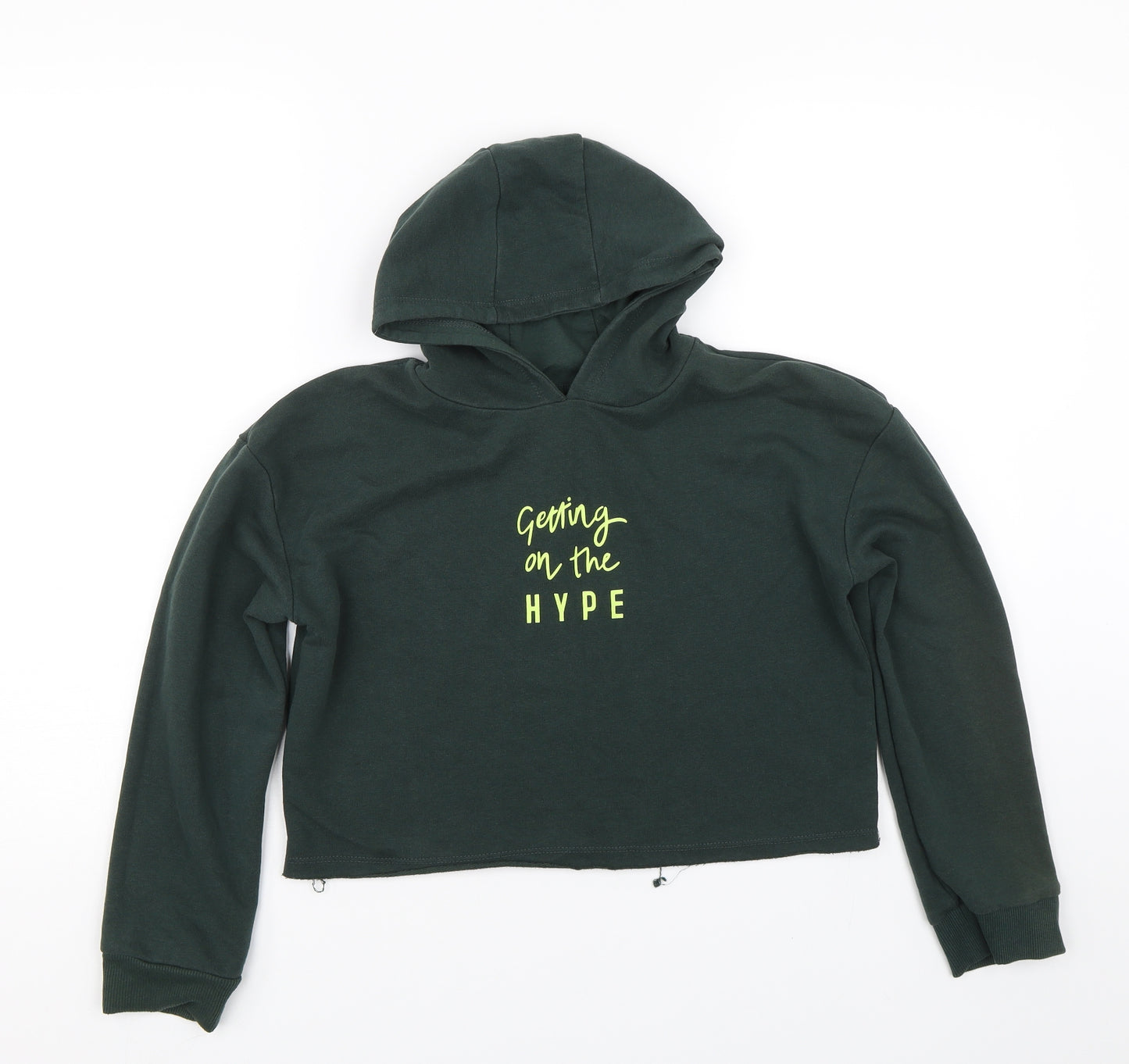 George Girls Green   Pullover Hoodie Size 8-9 Years