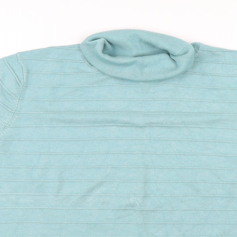 Bonmarché Mens Blue Striped  Pullover Jumper Size XL