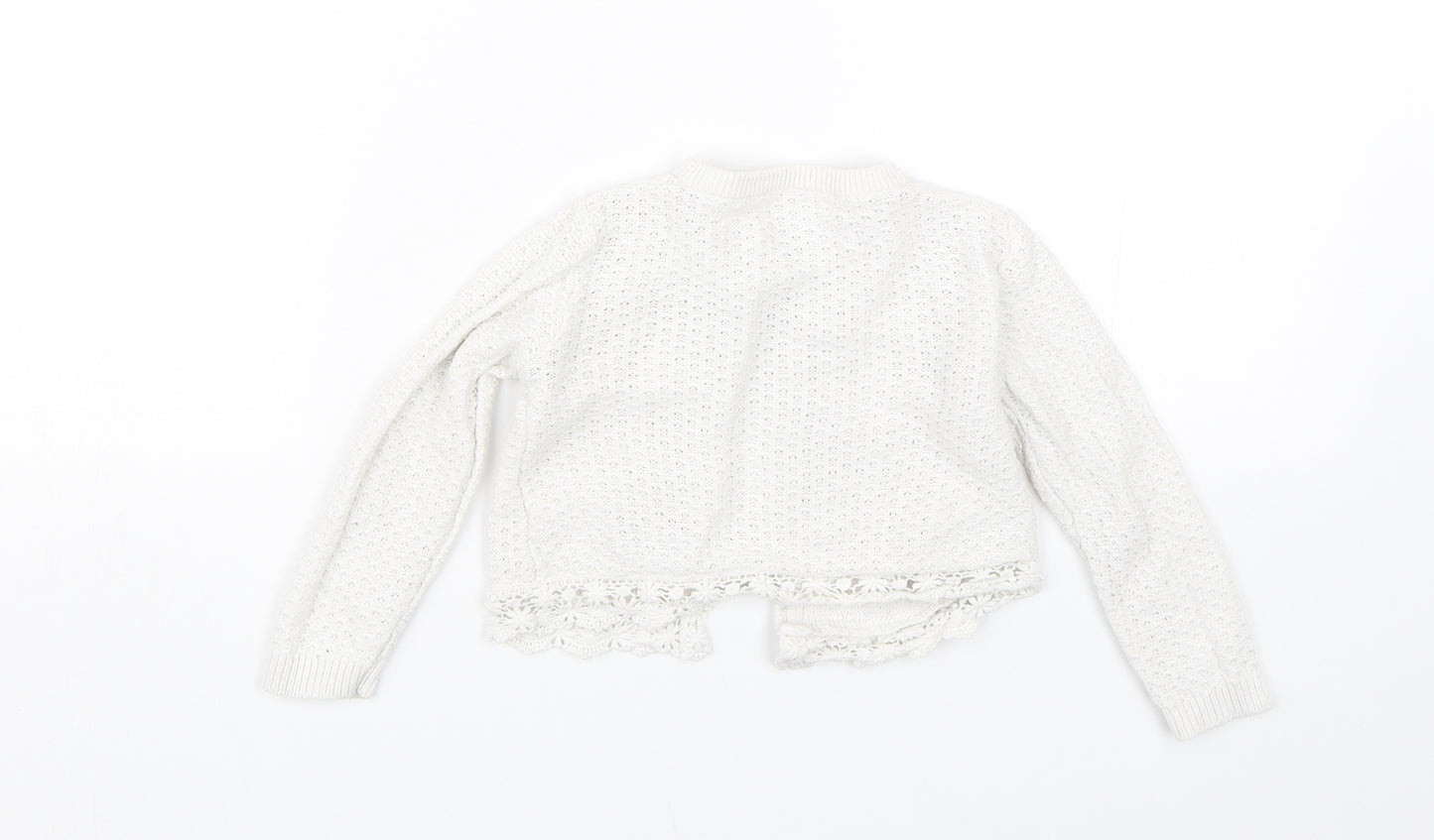 George Girls White   Cardigan Jumper Size 18-24 Months