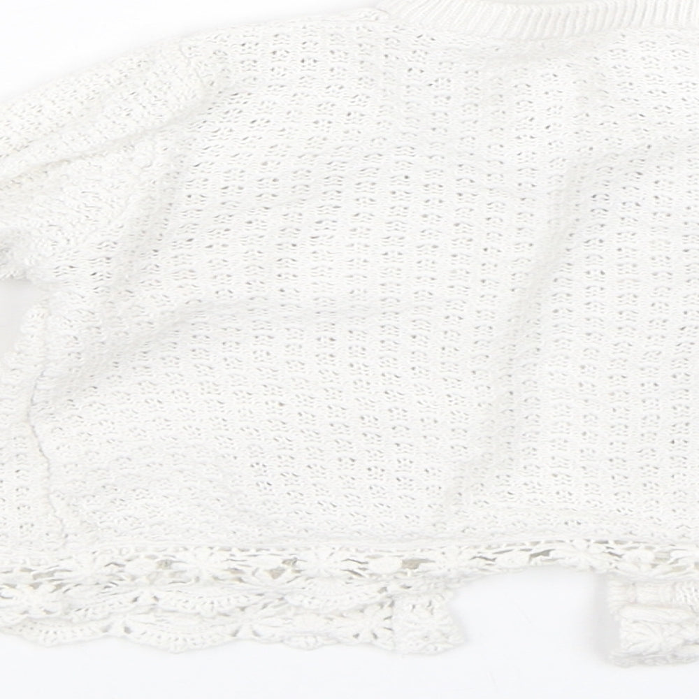 George Girls White   Cardigan Jumper Size 18-24 Months
