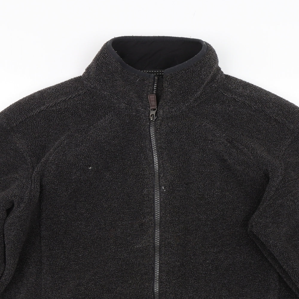 M&S Mens Black  Fleece Full Zip Sweatshirt Size M