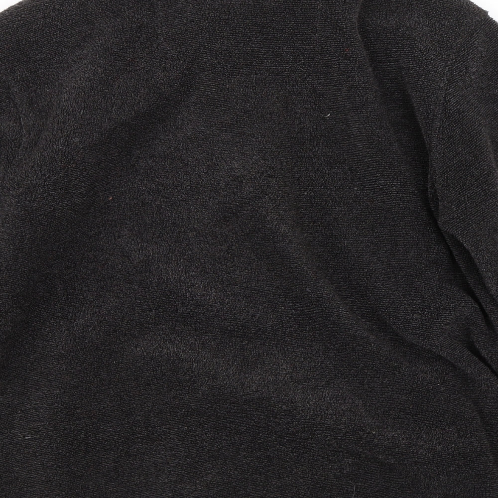 M&S Mens Black  Fleece Full Zip Sweatshirt Size M