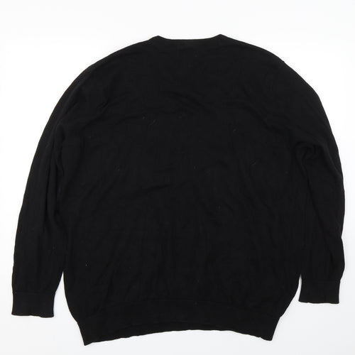 George Mens Black   Pullover Jumper Size 3XL