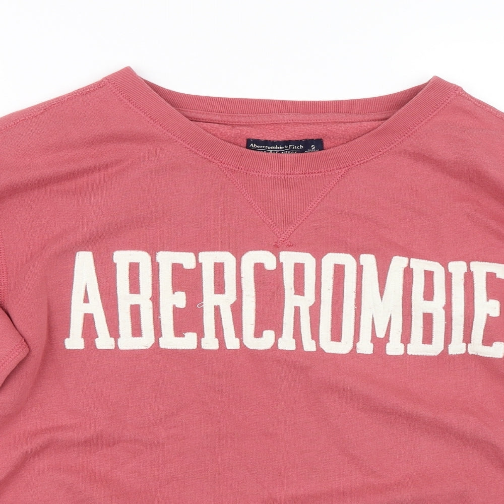Abercrombie & Fitch Womens Pink   Pullover Sweatshirt Size S