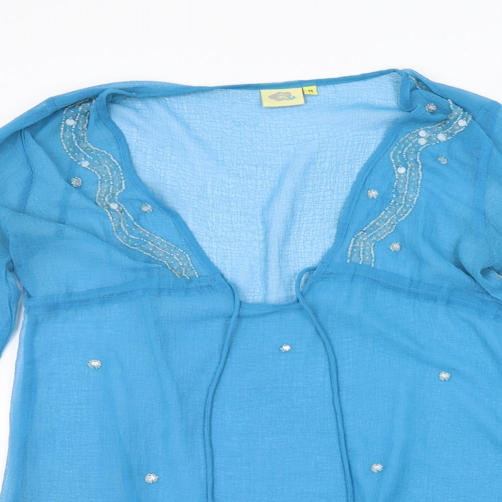 Preworn Womens Blue   Basic Blouse Size M