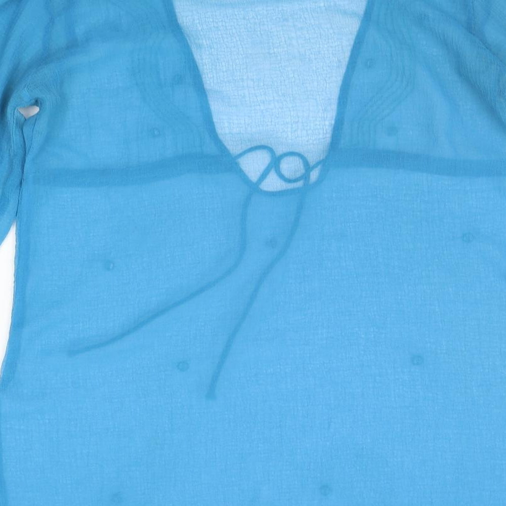 Preworn Womens Blue   Basic Blouse Size M