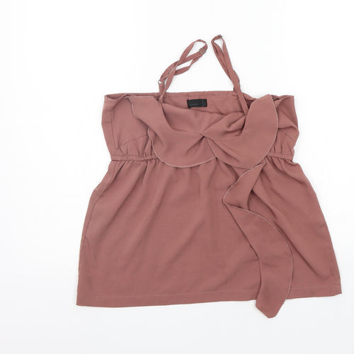 VERO MODA Womens Brown   Basic Tank Size S