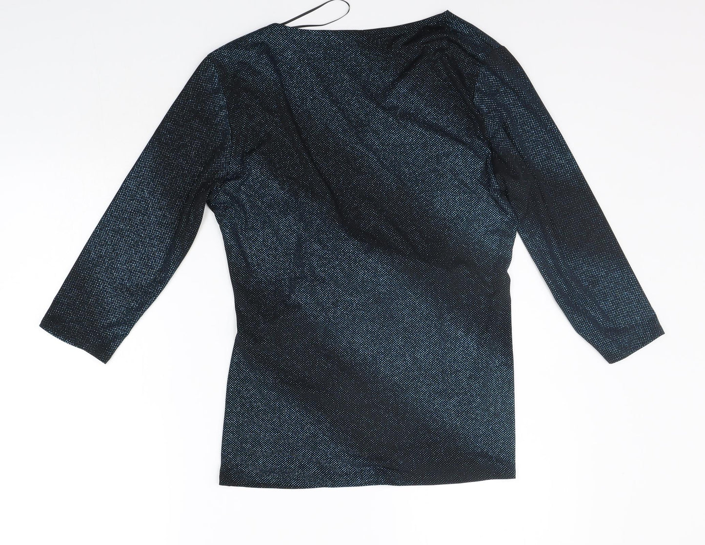 M&Co Womens Blue   Basic Blouse Size 10