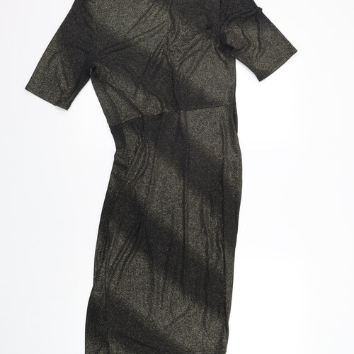 M&Co Womens Gold   A-Line  Size 12