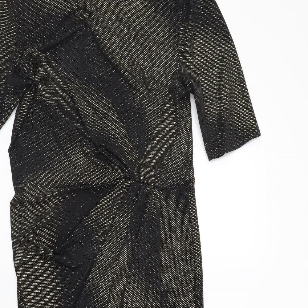 M&Co Womens Gold   A-Line  Size 12