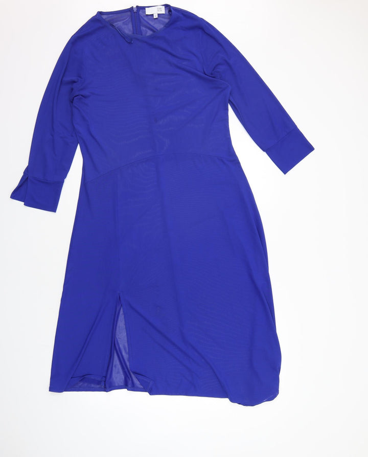 Debenhams Womens Blue A-Line Size 12 - washable mark