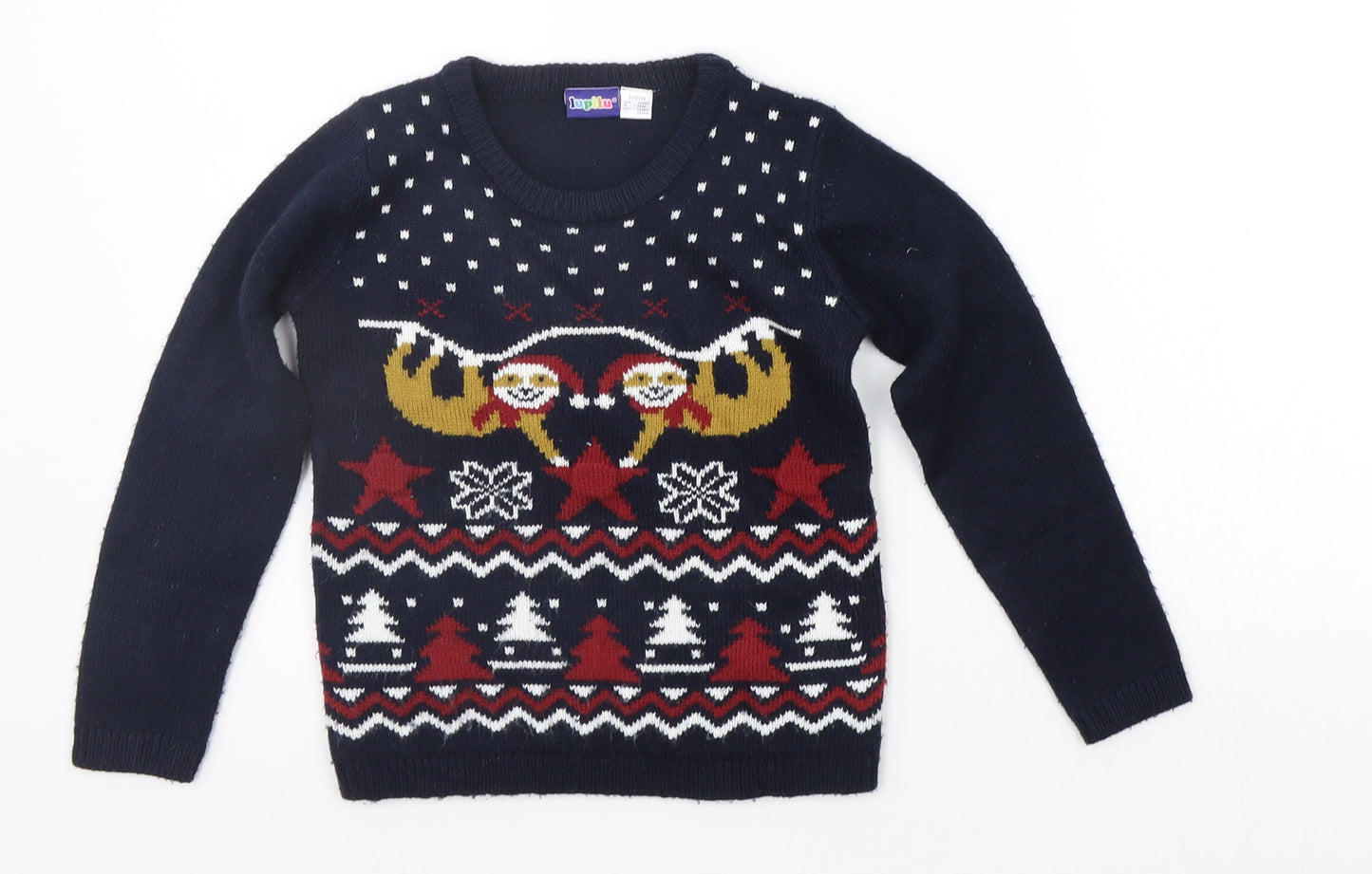 Lupilu Boys Blue   Pullover Jumper Size 5-6 Years  - Christams