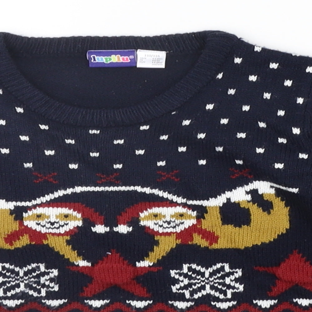 Lupilu Boys Blue   Pullover Jumper Size 5-6 Years  - Christams