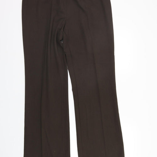 Marks and Spencer Womens Brown   Trousers  Size 16 L29 in - washable mark