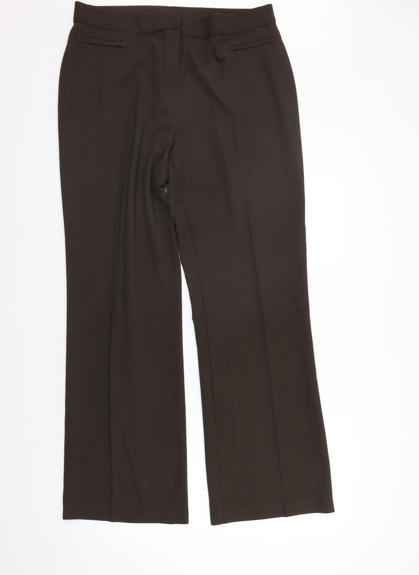 Marks and Spencer Womens Brown   Trousers  Size 16 L29 in - washable mark