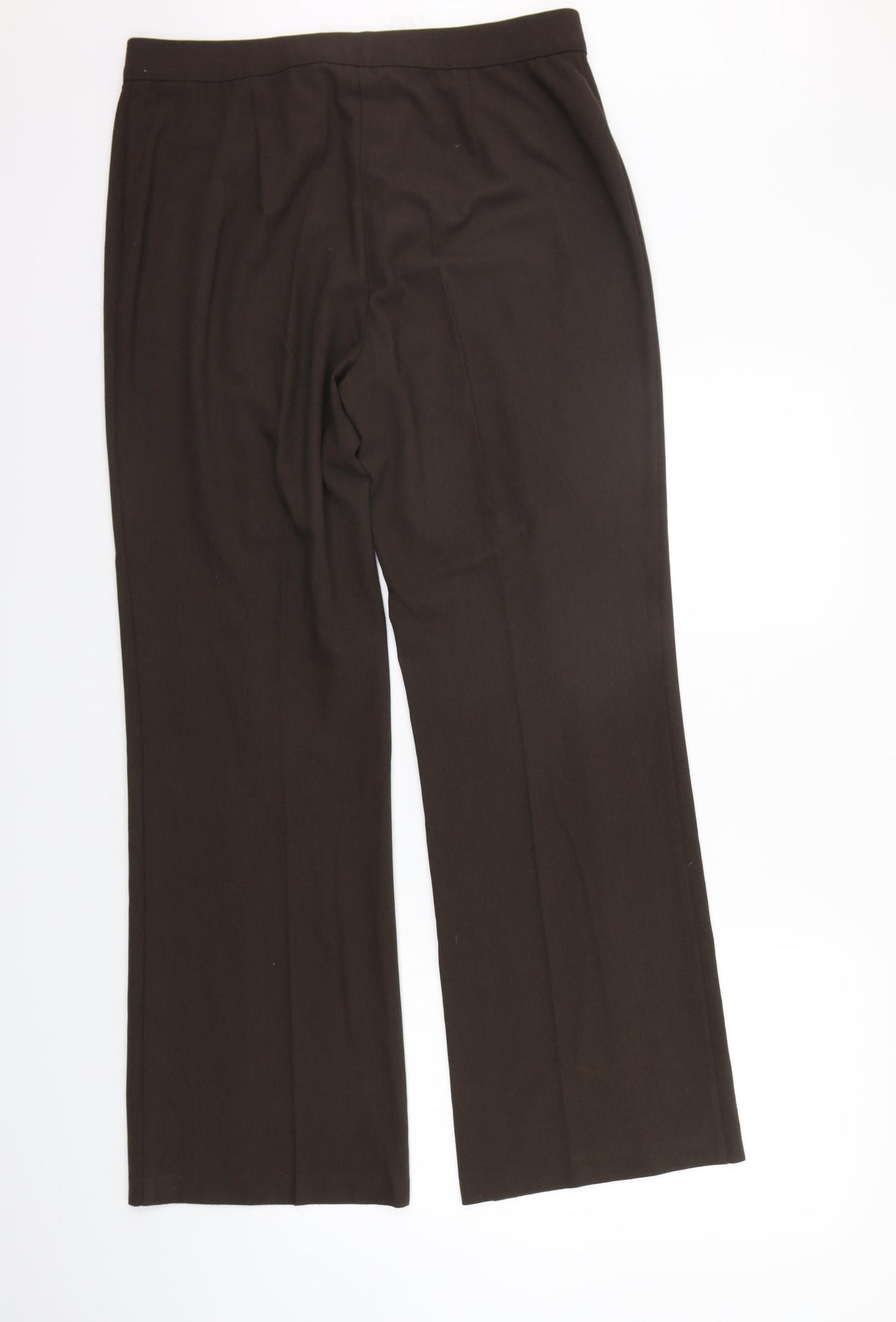 Marks and Spencer Womens Brown   Trousers  Size 16 L29 in - washable mark