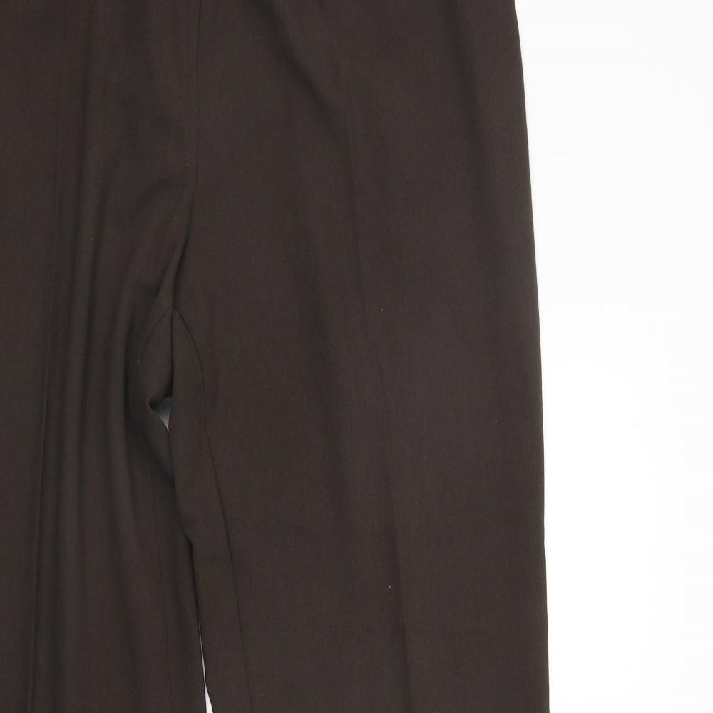Marks and Spencer Womens Brown   Trousers  Size 16 L29 in - washable mark