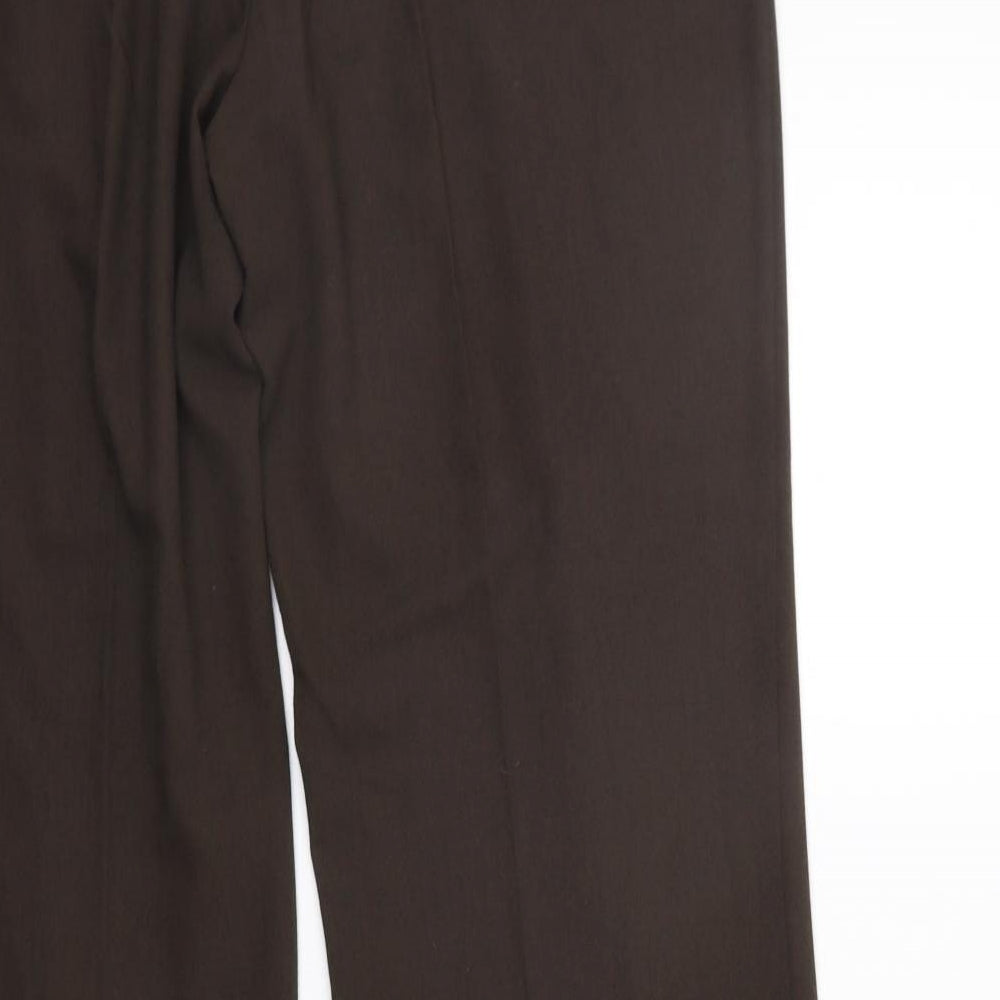 Marks and Spencer Womens Brown   Trousers  Size 16 L29 in - washable mark