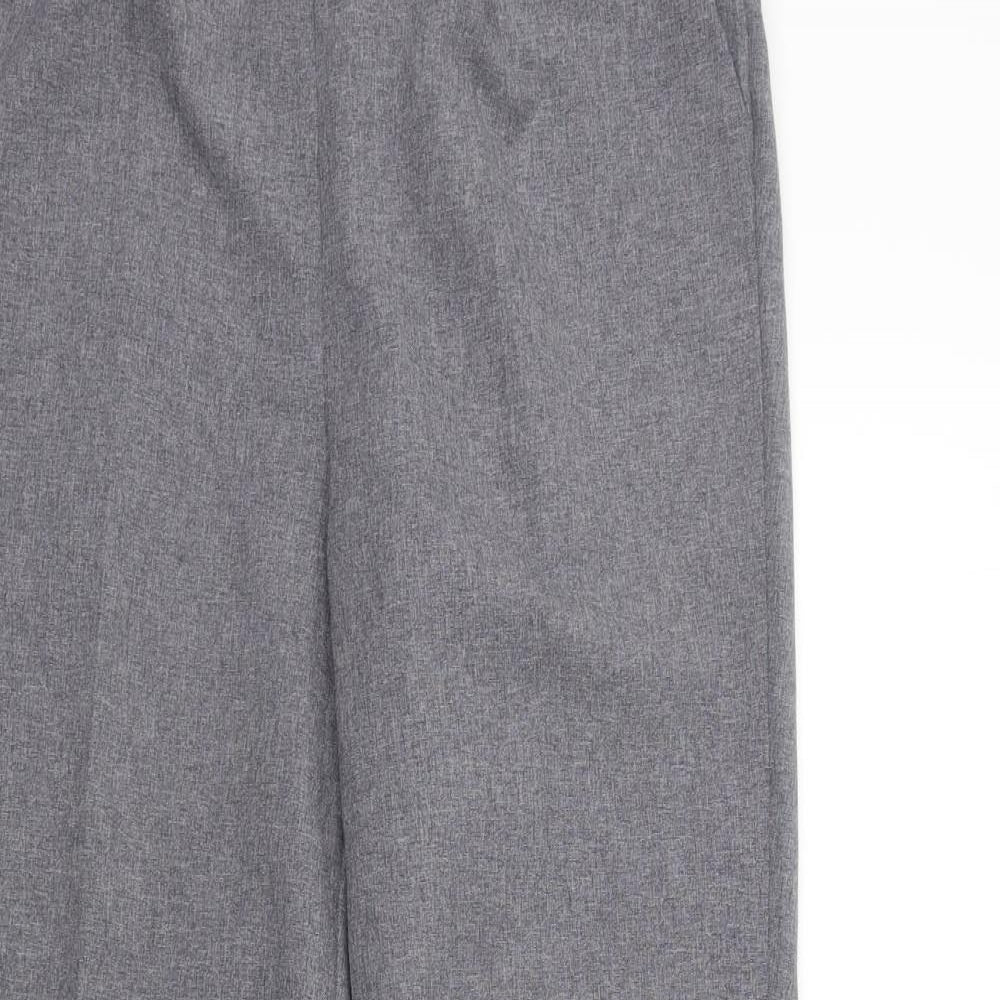 BM Womens Grey   Trousers  Size 12 L28 in - Elastic Waist Band