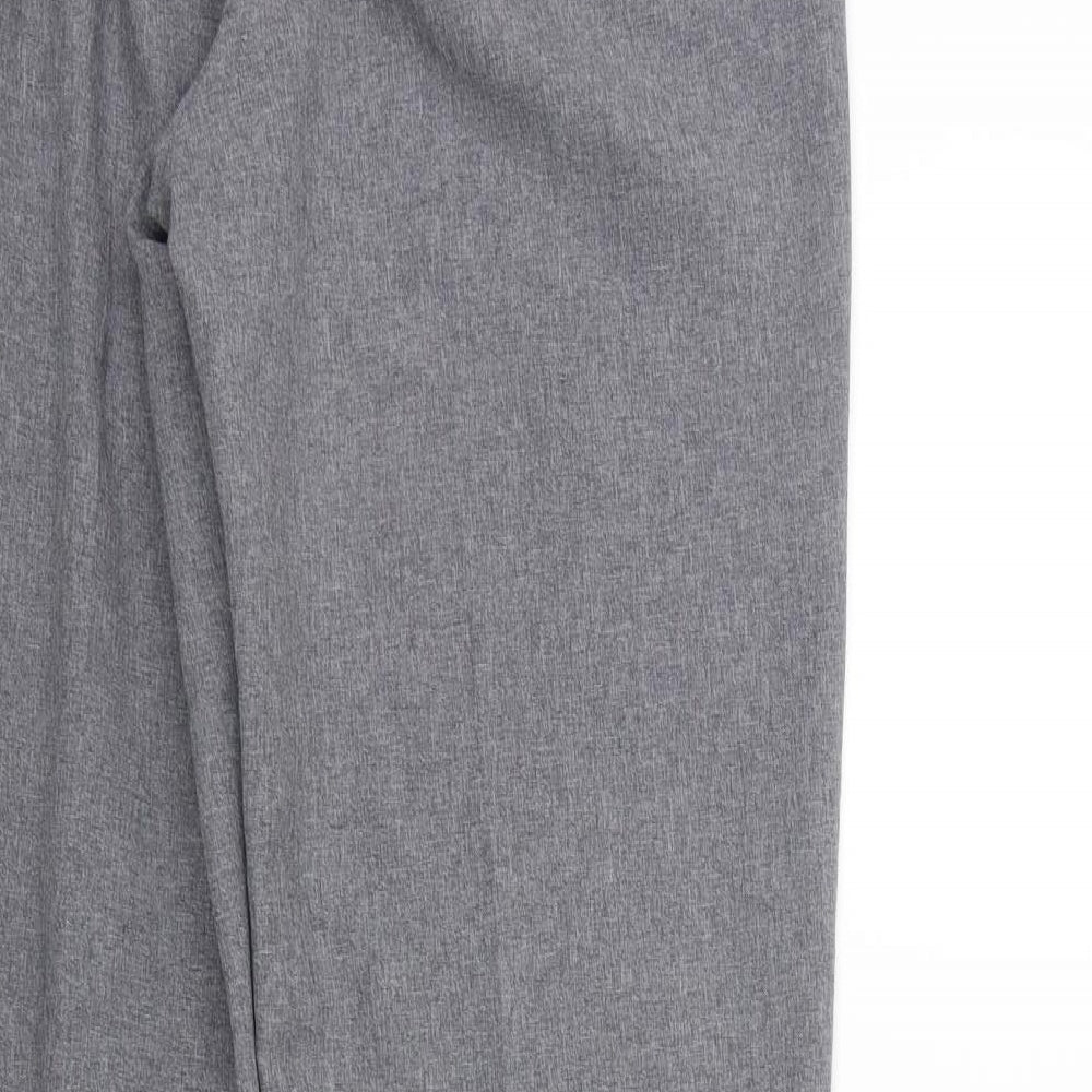BM Womens Grey   Trousers  Size 12 L28 in - Elastic Waist Band