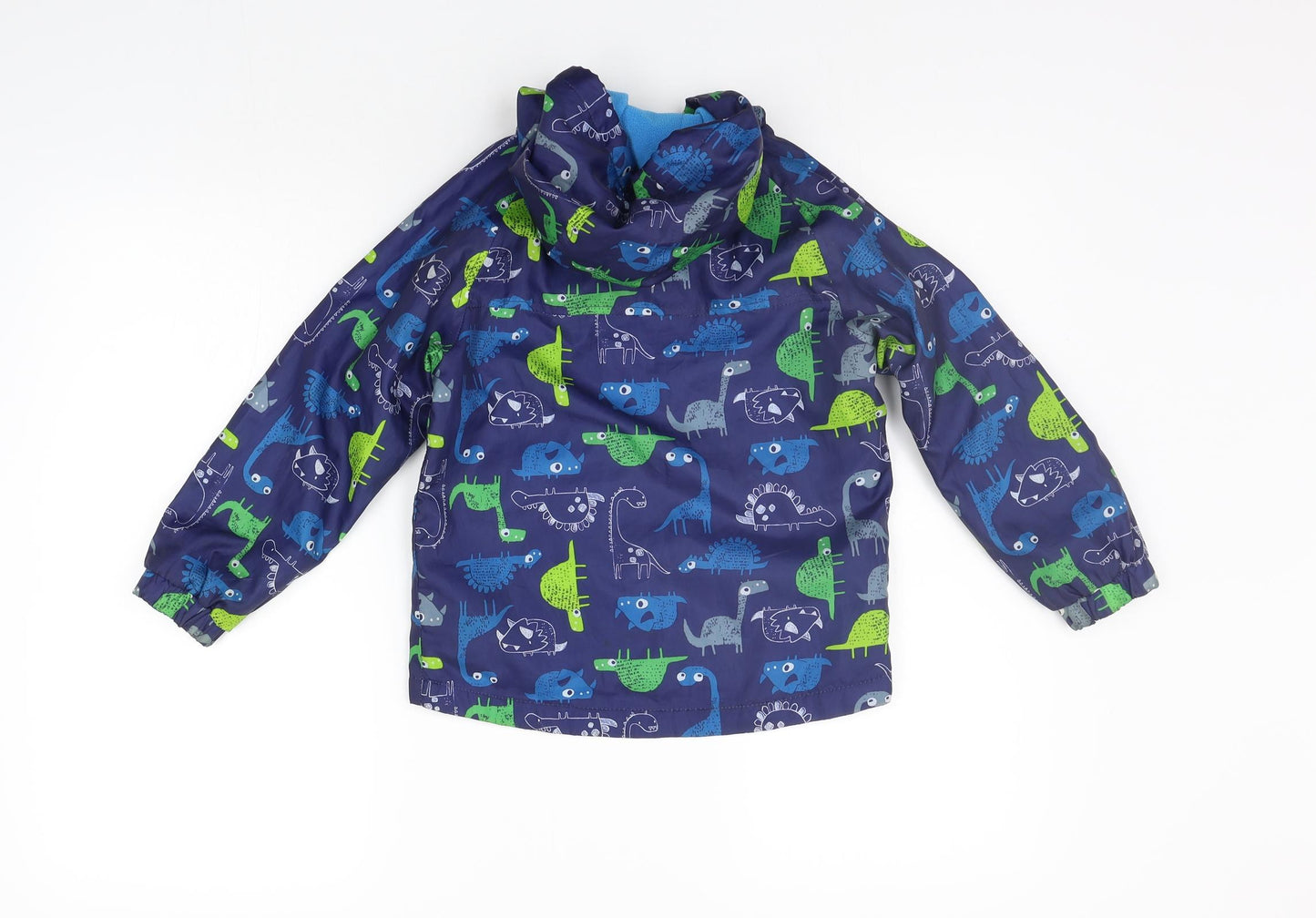 Blue Zoo Boys Blue Geometric  Jacket Coat Size 5-6 Years