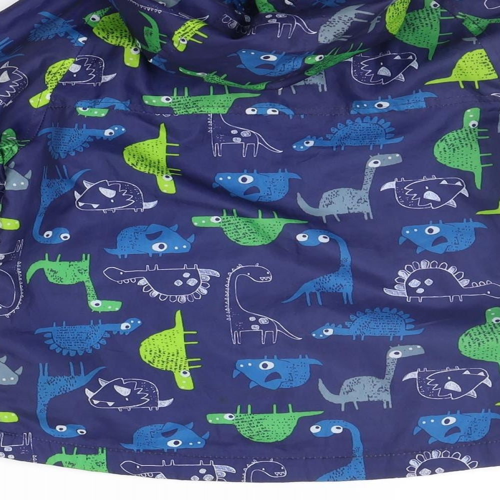 Blue Zoo Boys Blue Geometric  Jacket Coat Size 5-6 Years