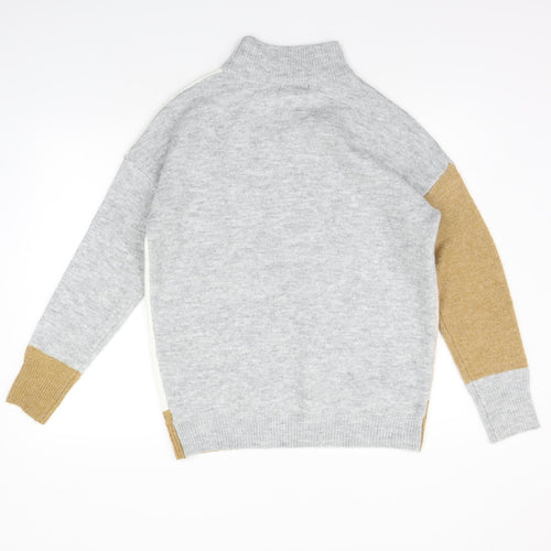 Primark Womens Beige Geometric  Pullover Jumper Size S
