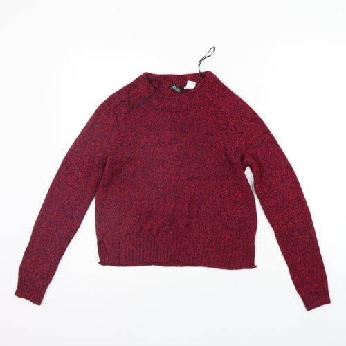 Divided Womens Red   Pullover Jumper Size XS