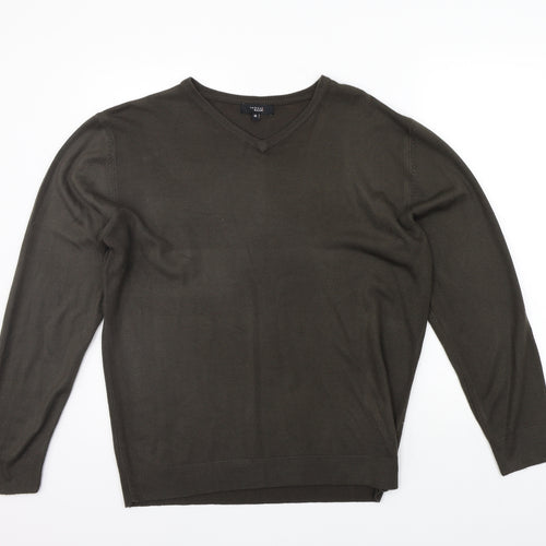 Tomas Nash Mens Brown   Pullover Jumper Size M