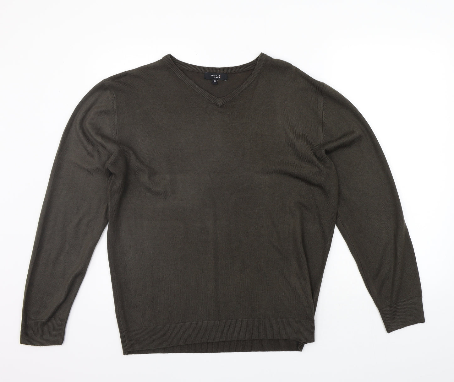 Tomas Nash Mens Brown   Pullover Jumper Size M