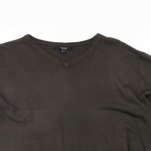 Tomas Nash Mens Brown   Pullover Jumper Size M