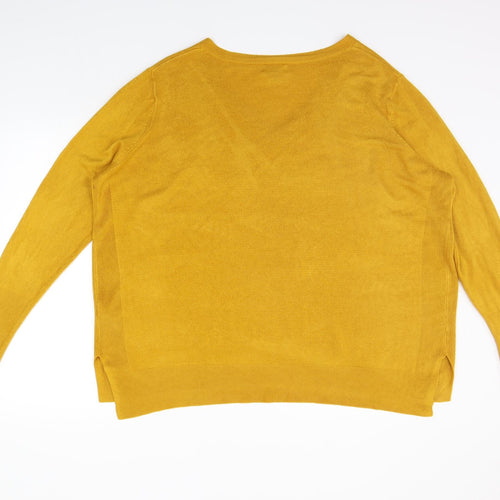 Primark Womens Yellow   Pullover Jumper Size 2XL