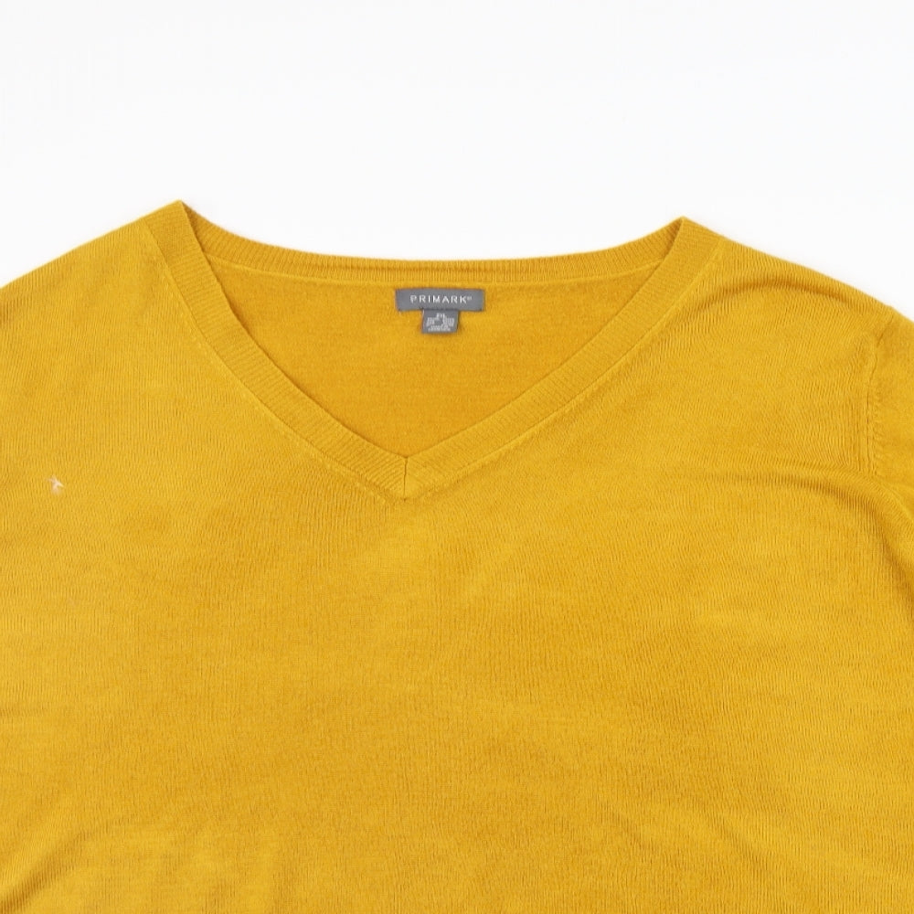 Primark Womens Yellow   Pullover Jumper Size 2XL