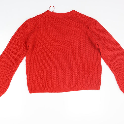 Papaya Womens Red   Pullover Jumper Size S