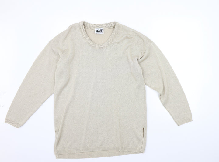 Apricot Womens Beige Pullover Jumper Size L
