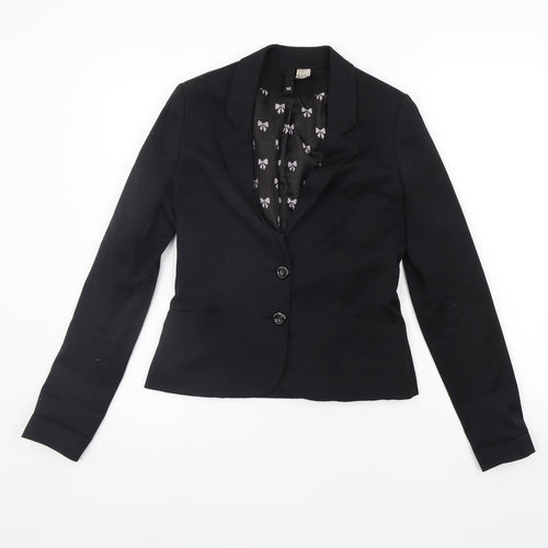 Divided Womens Black   Jacket Suit Jacket Size 10