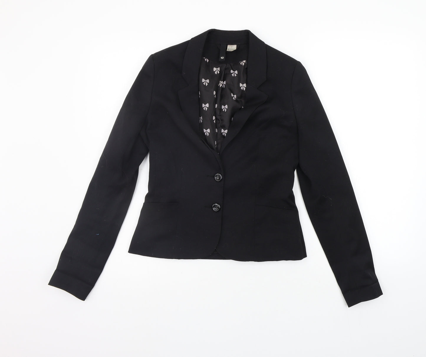 Divided Womens Black   Jacket Suit Jacket Size 10