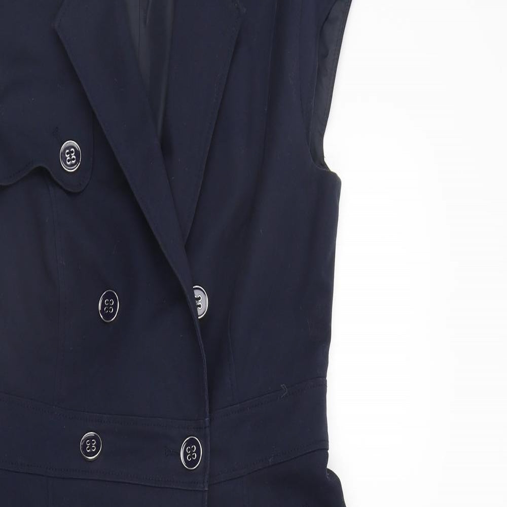 Marks and Spencer Womens Blue   Jacket Blazer Size 12  - long