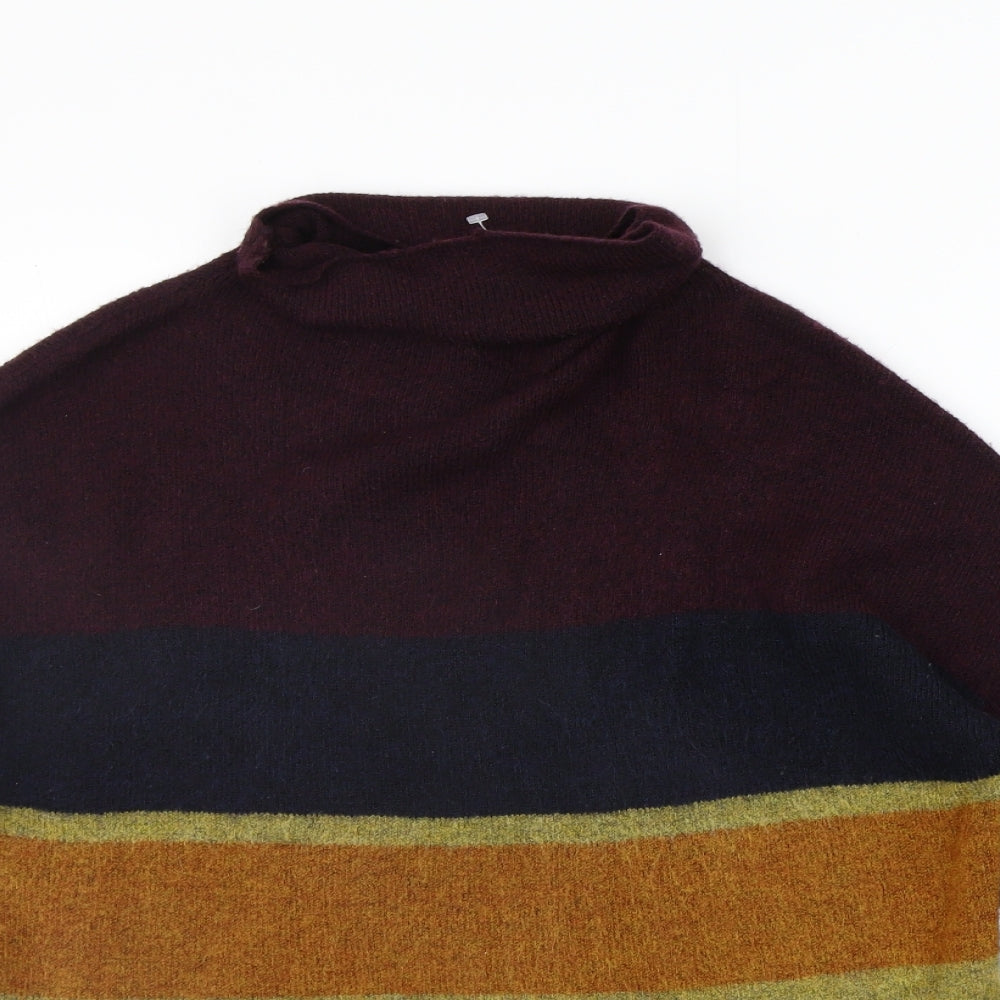 New Look Womens Purple Striped  Pullover Jumper Size M