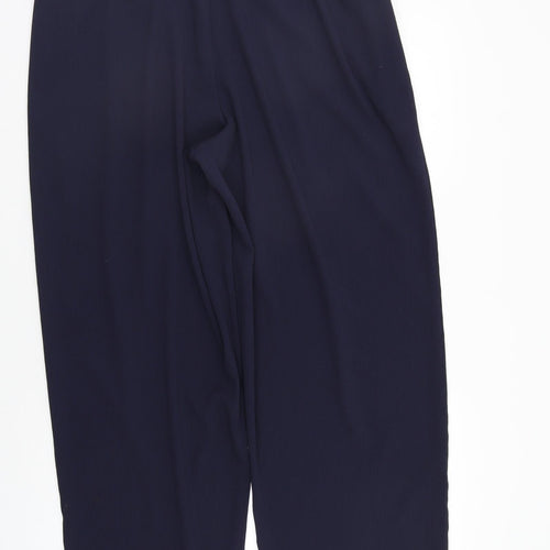 First Avenue Womens Blue   Trousers  Size 16 L27 in - Elastic Waist Band