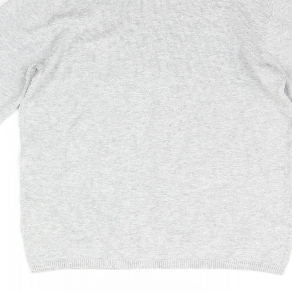 H&M Girls Grey   Pullover Jumper Size 9 Years