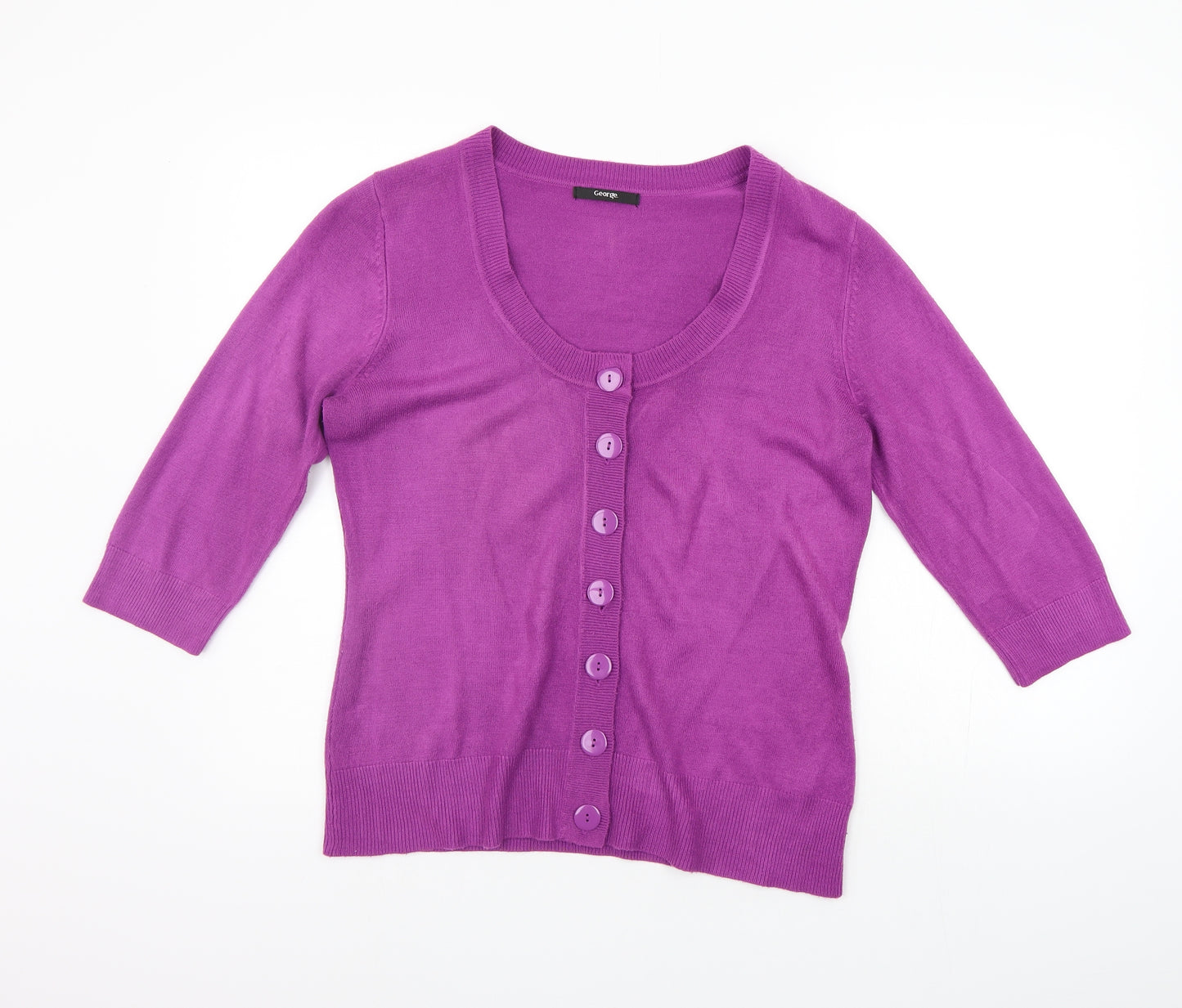 George Womens Purple   Cardigan Jumper Size 16