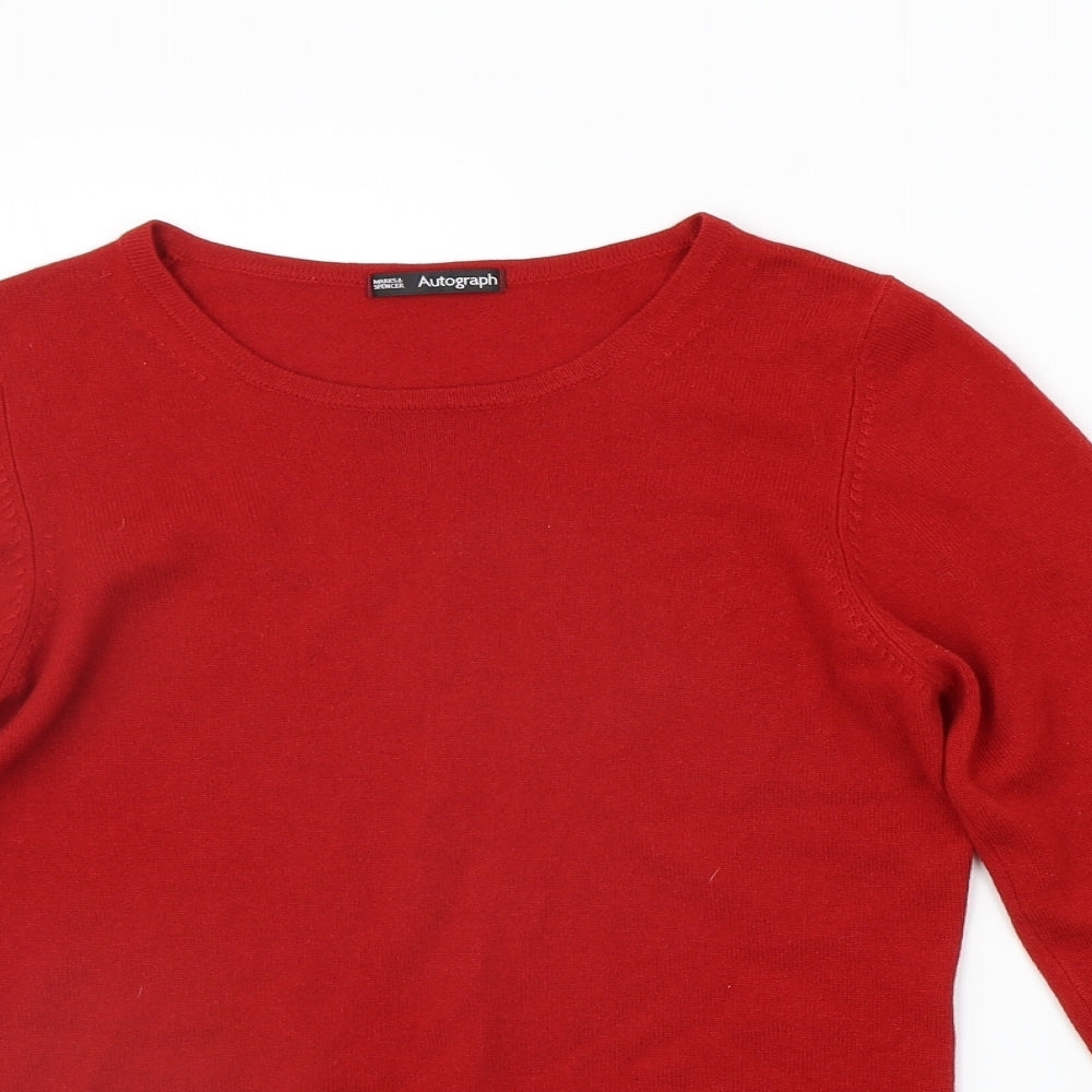 Marks and Spencer Womens Red   Pullover Jumper Size 8