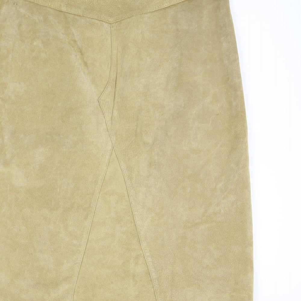 Dorothy Perkins Womens Beige   A-Line Skirt Size 12